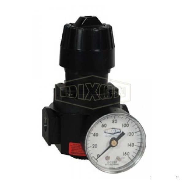 Wilkerson by Self-Relieving Standard Compact Regulator with GC230 Gauge, 0 to 125 psig Pressure